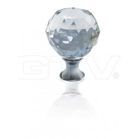 Gałka meblowa GZ CRPA30-01 Chrom + Kryształ